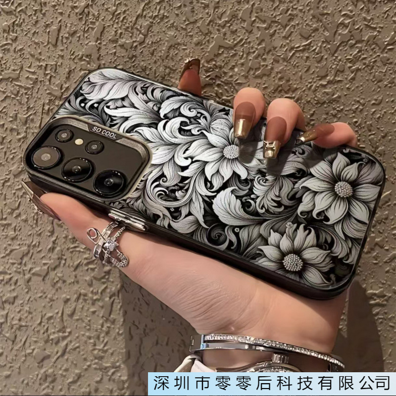 White Flowers Are Suitable for Samsung Galaxy S25Ultra Mobile Phone Case Samsungs24 Cross-Border A55/A56S21