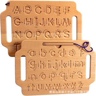 Wooden Alphabet Learning Board Children's Educational Toys Writing Practice Board Gift for Children Aged 3-5