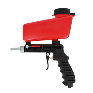 DIY Portable Gravity-Type Red Sandblasting Gun Pneumatic Sandblasting Set Anti-Rust and Rust Removal Sandblaster Small Sandblasting Machine