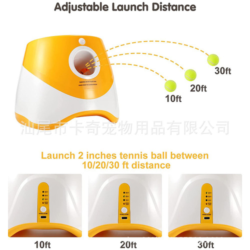 Amazon Pet Tennis Ball Launcher Dog Ball Machine Interactive Toy Tennis Ball Tossing Machine Automatic Throwing Machine