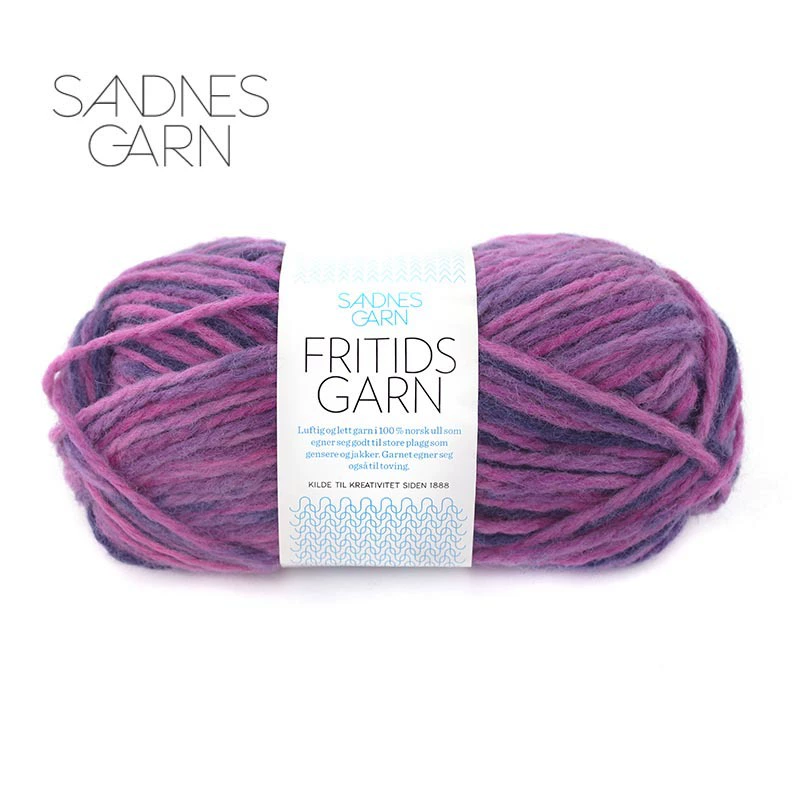 Шарф из норвежской шерсти SANDNES FRITIDS GARN, ручной работы, грубая шерсть, версия B