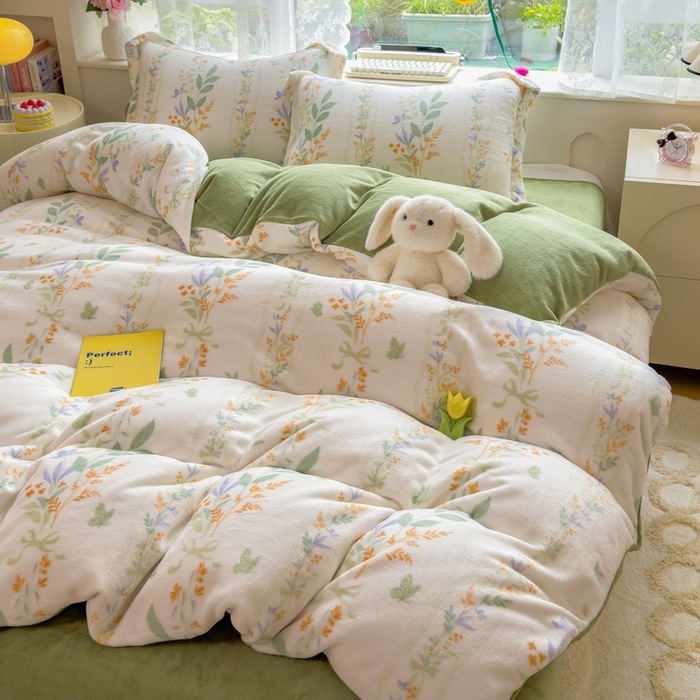 꽃속삭임 [두껍고 따뜻함 - 정전기 방지 - 흘러내림 없음]