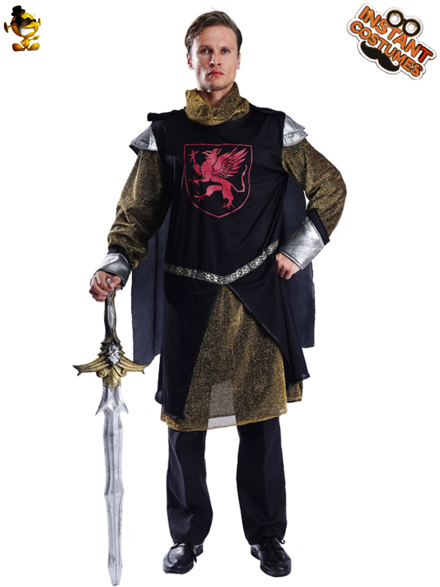 Traje de caballero medieval de los hombres adultos traje de rol traje de escenario traje de rendimiento Cosplay Masquerade