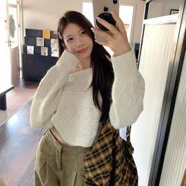 秋季韩系毛针织衫女蝙蝠袖长袖毛衣百搭上衣