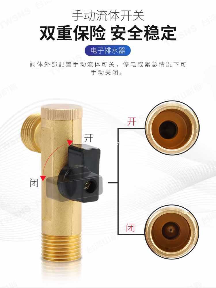 6E3X台氣山耐斯空压机储气罐自动排水器高压球型电子排水阀P