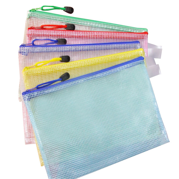 Waterproof pencil case for documents with zipper