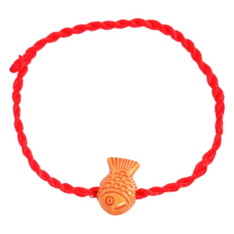 The hot-selling products of this year's big fish red rope woven children's bracelet promotional small gift gift hand rope