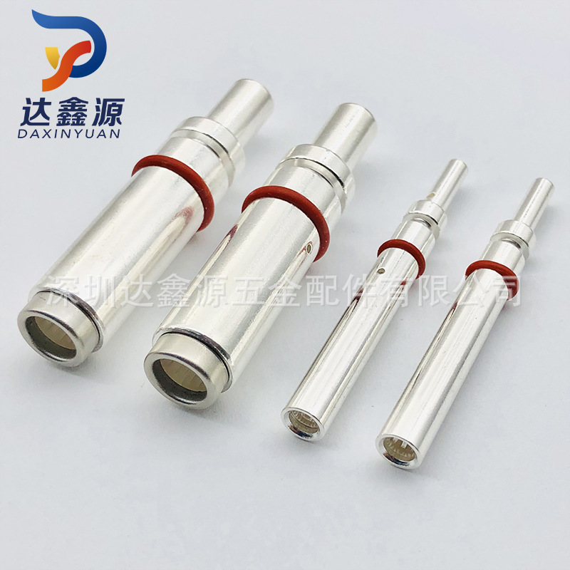 Super factory in stock new energy charging pile European standard 6.0 3.0 crown spring torsion spring female hole H62 brass silver plated Super factory in stock new energy charging pile European standard 6.0 3.0 crown spring torsion spring female hole H62 brass silver plated