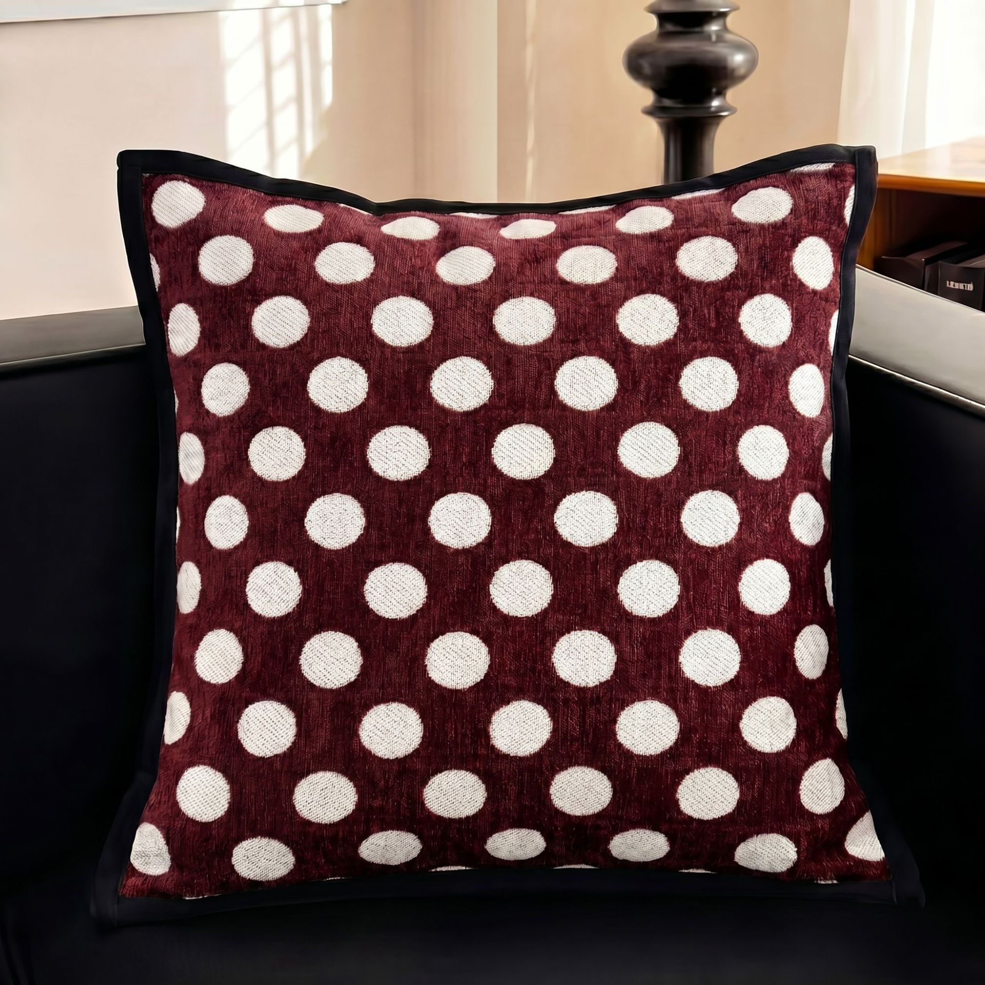 Nórdico de lujo ligero sofá almohada al por mayor almohada de sala de estar inwind jersey jacquard almohada transfronteriza un cabello