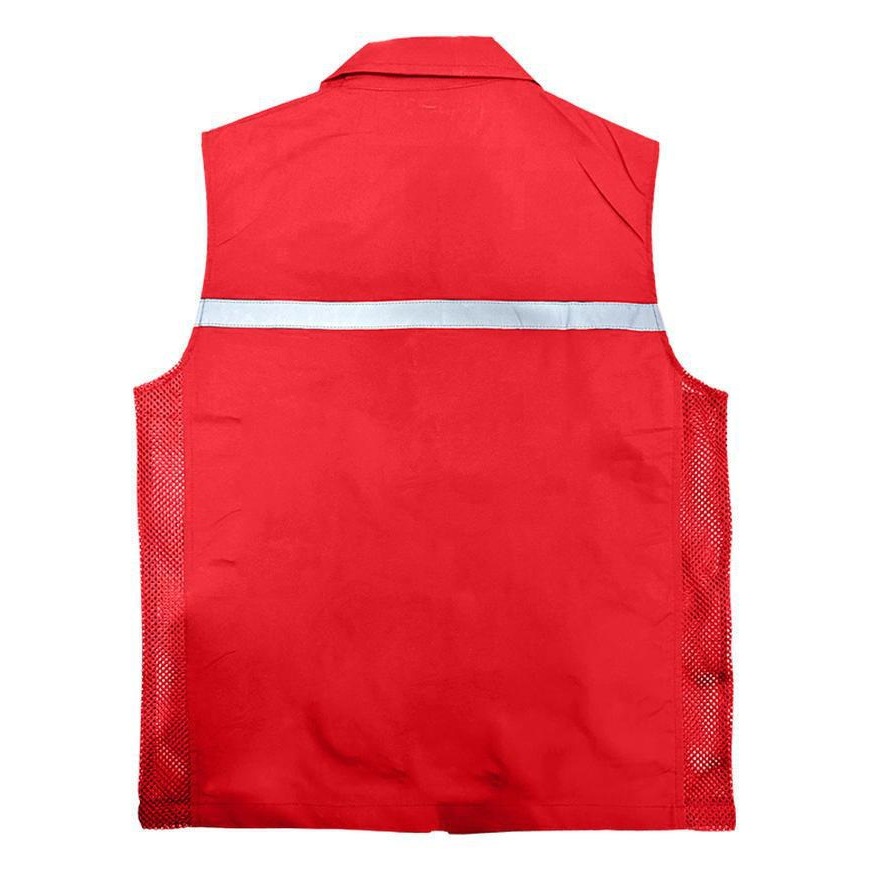 chaleco reflectante de gestión de emergencias ropa de trabajo rescate herramientas de seguridad multibolsillo ropa de trabajo chaleco personalizado logotipo impreso