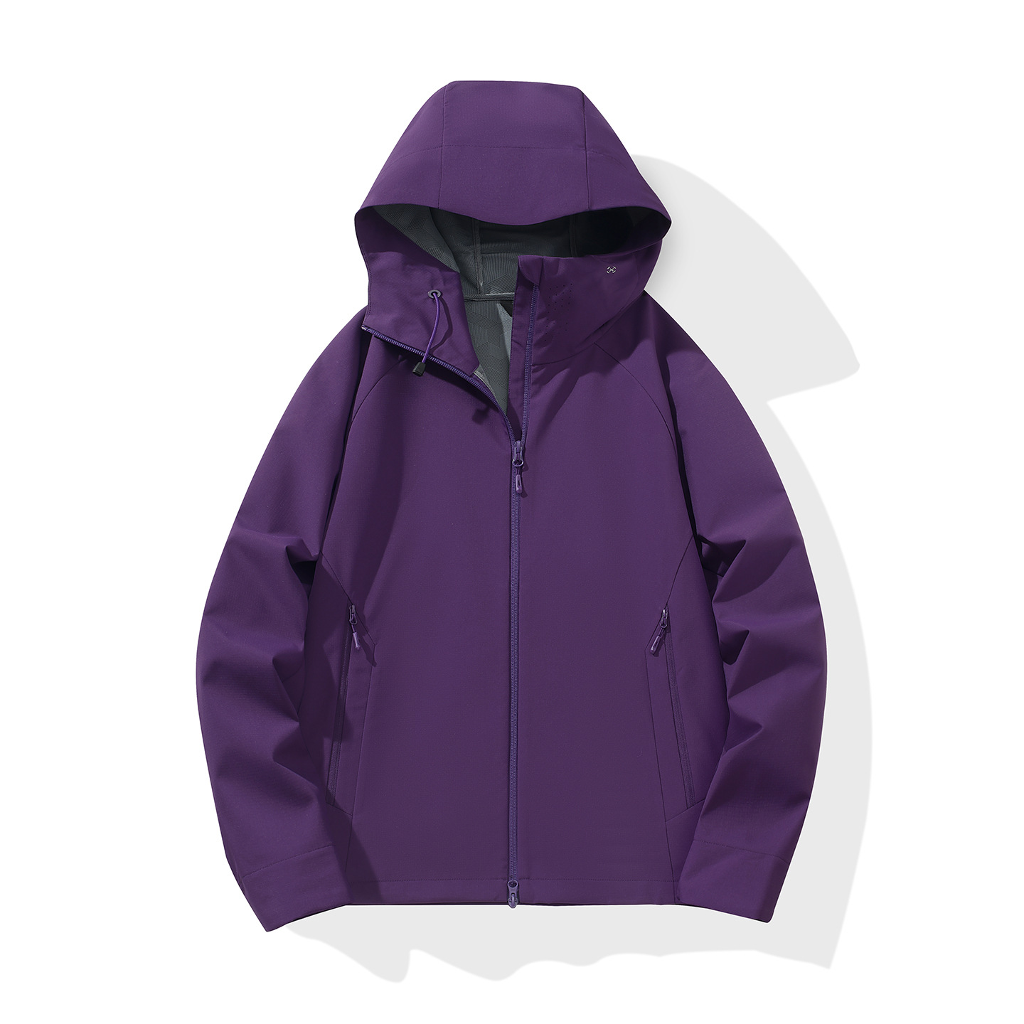 Outdoor sports mountaineering jacket, hooded windbreaker for women, casual workwear, logo printing available, lightweight jacket for men