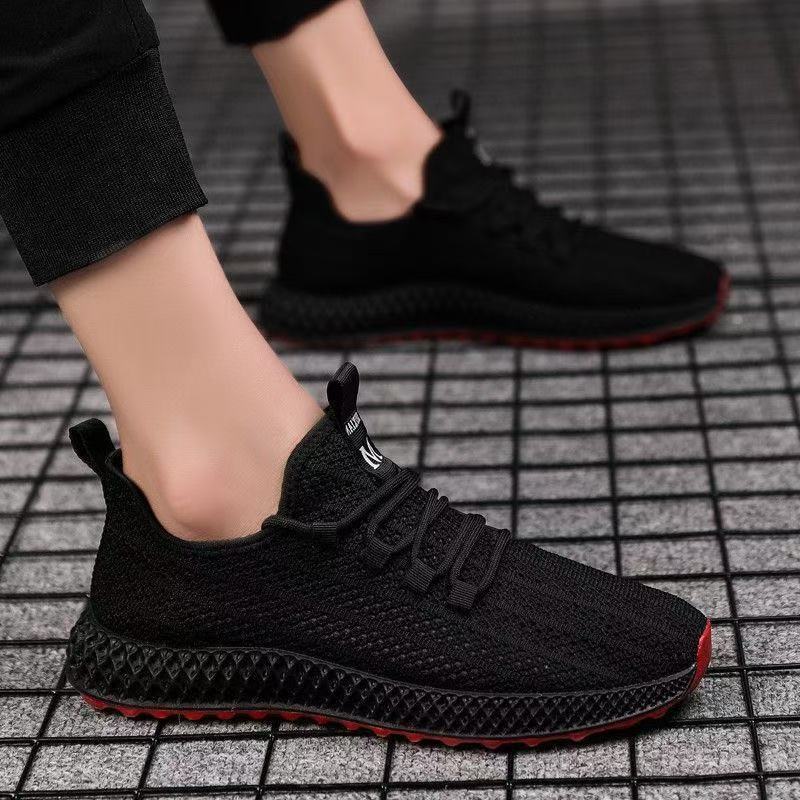 Zapatos de hombre 2025 verano hueco sandalias transpirables malla deportes ocio antideslizante correr malla grande zapatos de moda perezosos hombres