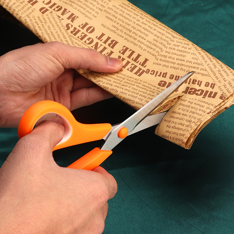 Boyue en stock de dos colores tijeras multifuncionales para estudiantes tijeras de hilo para el hogar tijeras de sastre de acero inoxidable tijeras de papelería para estudiantes