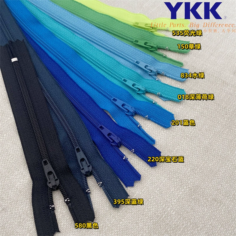Зип-зуб Ykk №3 нейлон закрытый хвост автоматическая голова многов size ykk закрытый хвост нейлон точка мультicolor 100 штук минимальный заказ
