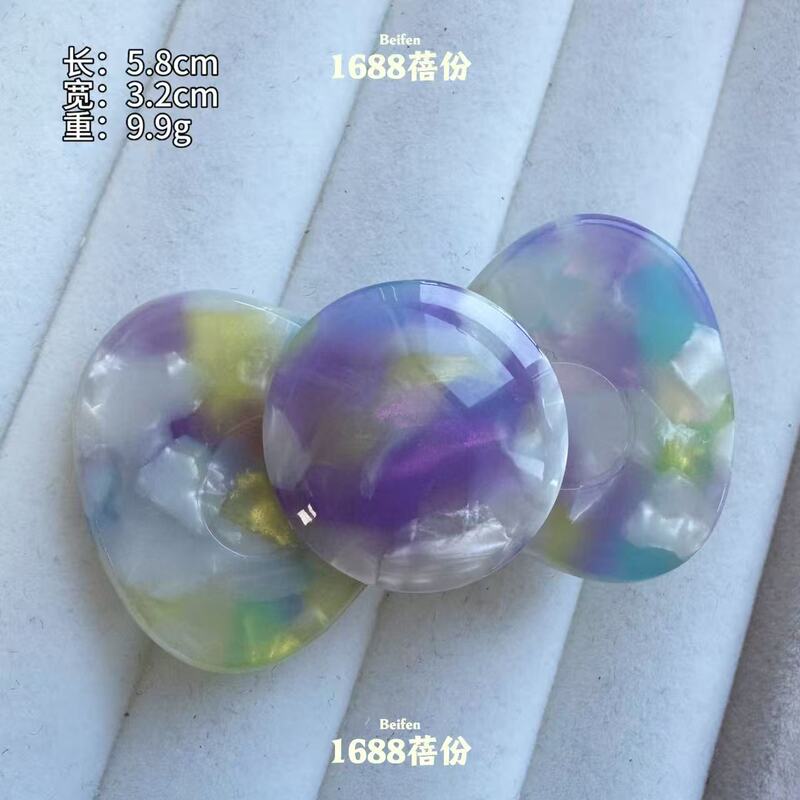 韩版可爱百搭蝴蝶结发夹侧边夹刘海碎发夹高颜值少女心醋酸鸭嘴夹|undefined