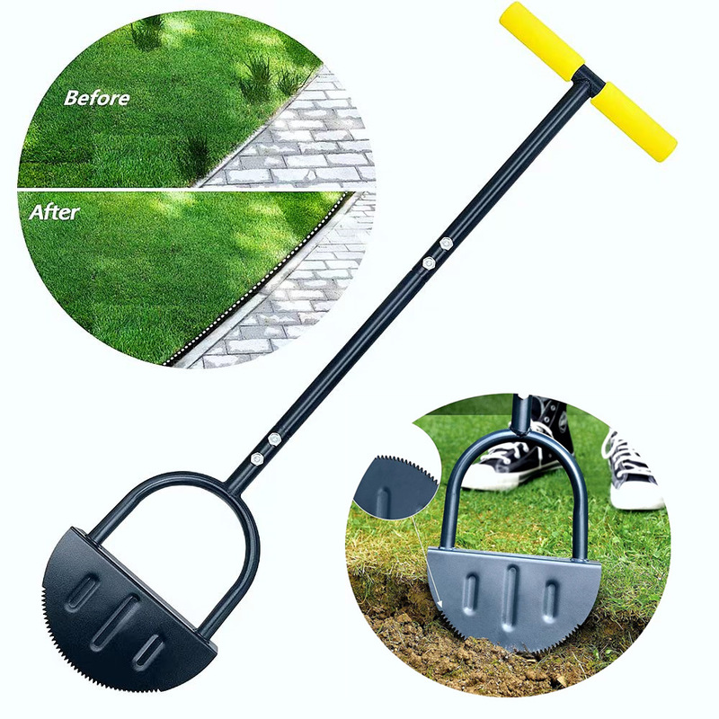 Garden Tools Hand Trimmer Shovel with Handle Half-Moon Lawn Edge Trimmer Sawtooth Hand Lawn Edge Trimmer Garden Tools Hand Trimmer Shovel with Handle Half-Moon Lawn Edge Trimmer Sawtooth Hand Lawn Edge Trimmer