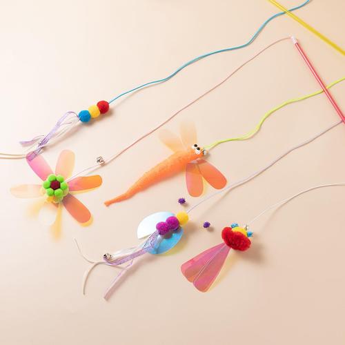 Amazon Cat Wands Cat Toys New Sparkling Reflective Plastic Sheets Cat Entertainment Companion Pet Supplies Wholesale