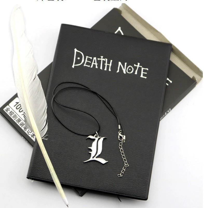 Creative laptop, set, notebook, writing brush, necklace, 3 piece set
