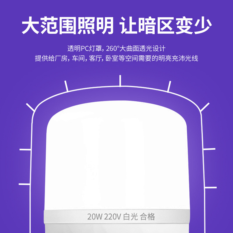 lámpara led iluminación doméstica dormitorio super brillante ahorro de energía protector de ojos B22 tornillo retro enchufe bombilla de alta potencia