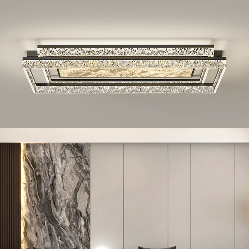 Luz de sala de estar minimalista italiana moderna y simple lámpara de techo de niebla vestíbulo de protección de ojos lámpara principal nórdica Zhongshan lámpara