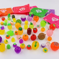シミュレーション野菜果物ミニチュア食游樹脂盲袋児童奨励玩具夜光小動物科学実験