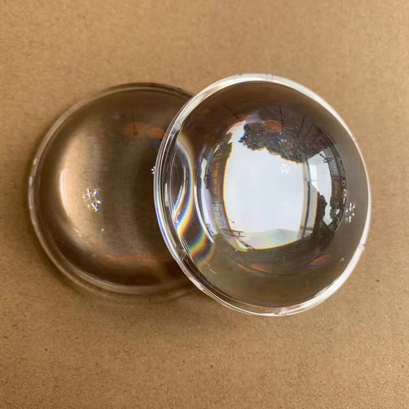 유리 콘덴서 LED 낚시 램프 볼록 램프 평면 헤드 라이트 오목 볼록 거울 렌즈 초점 손전등 스포트라이트 램프 그늘