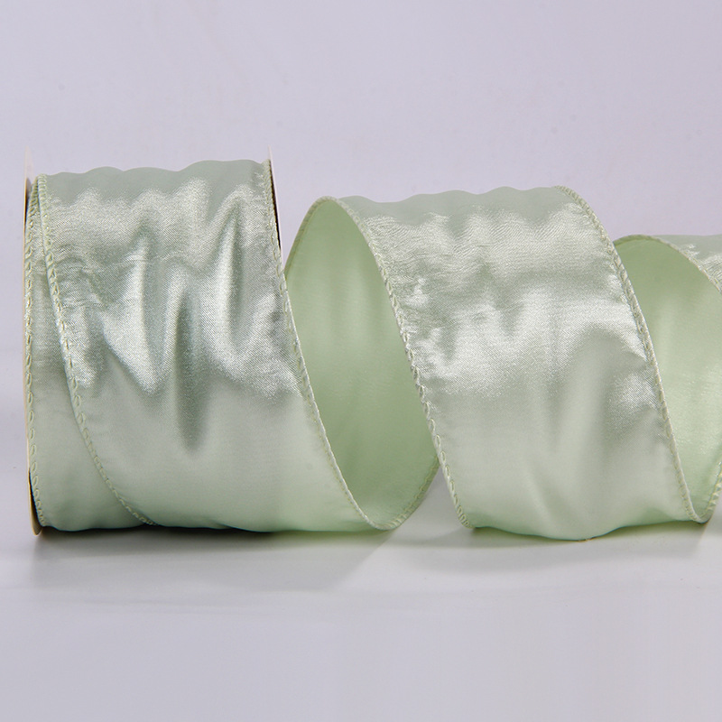 Satín transfronterizo con coronas de flores y arcos decoraciones navideñas cintas engrosadas fabricantes al por mayor