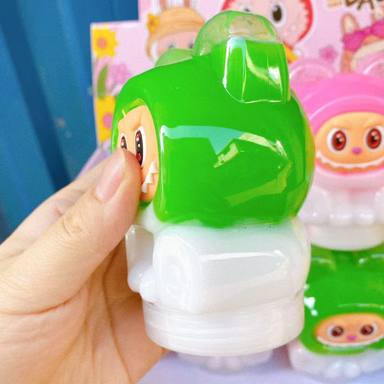 Nuevos dibujos animados espumantes pegamento abrazar leche lindo barro de color slime descomprimido DIY juguetes al por mayor