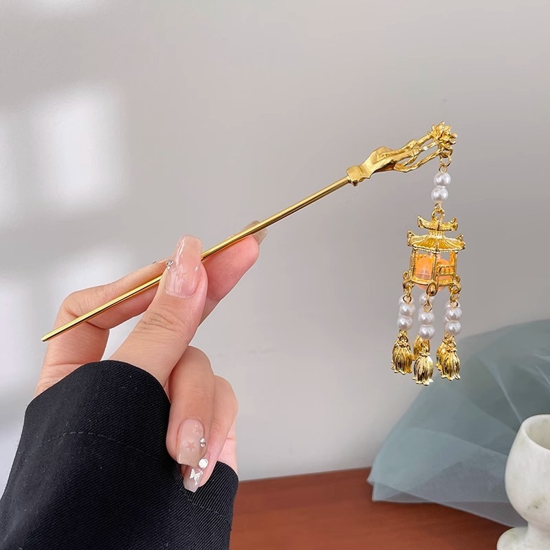 El estilo de alta sensación de miniatura caballo falda clip de cabello nuevo estilo chino tocado antiguo clip de cabello estilo nacional clip de cabello paso de cabello para mujeres image 30