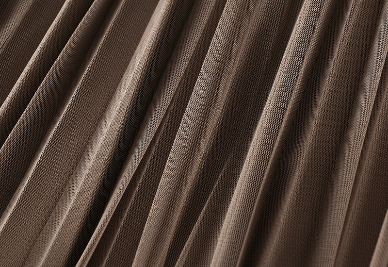 Women's Clothing Double sided pleated skirt gauze skirt half length large size a line skirt belly covering skirt _voghion.com