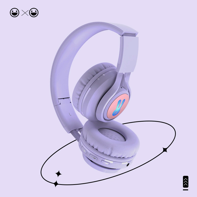 Детские Bluetooth-наушники BT06C+, беспроводные наушники-гарнитура в виде повязки, детский режим, воспроизведение через TF-карту