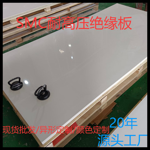 White Smc Insulating Board High Temperature and High Pressure Resistant Epoxy Resin Board Processing Distribution Box Partition Smc Board Molding Customization