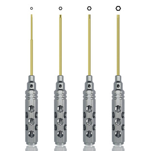 Ultra-Light Super-feel honeycomb aluminum alloy handle titanium hexagonal screwdriver, hexagonal wrench aluminum alloy screwdriver