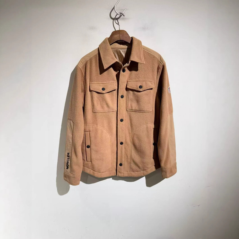 Men's Autumn and Winter New Cross-Border Business Jacket Multi-Pocket Woolen Coat Single-Breasted Solid Color Woolen Jacket