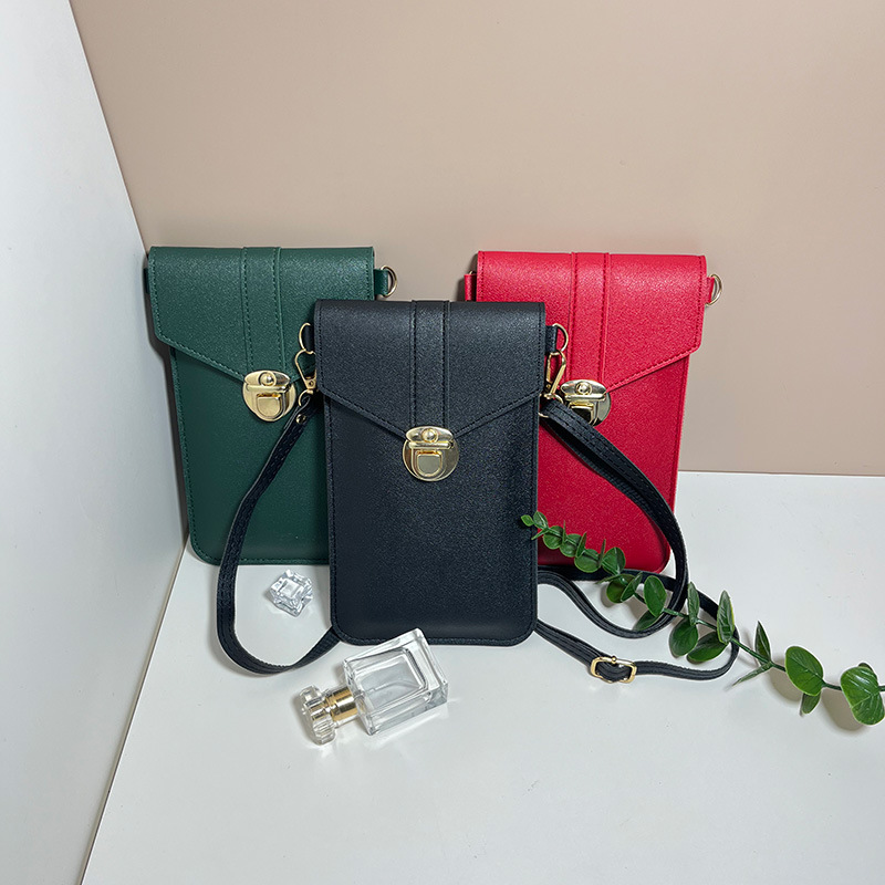 廠家批發可觸屏手機包女士包袋小斜挎包大容量多功能零錢包卡包女