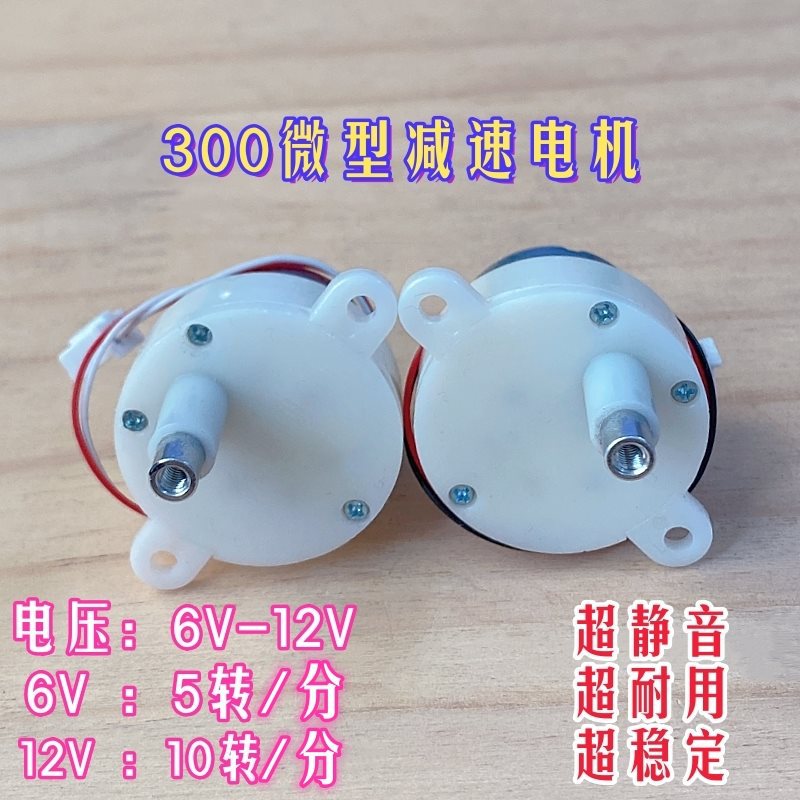 300减速电机 翻蛋孵蛋器小型直流电机配件 6V-12V电压慢速电机