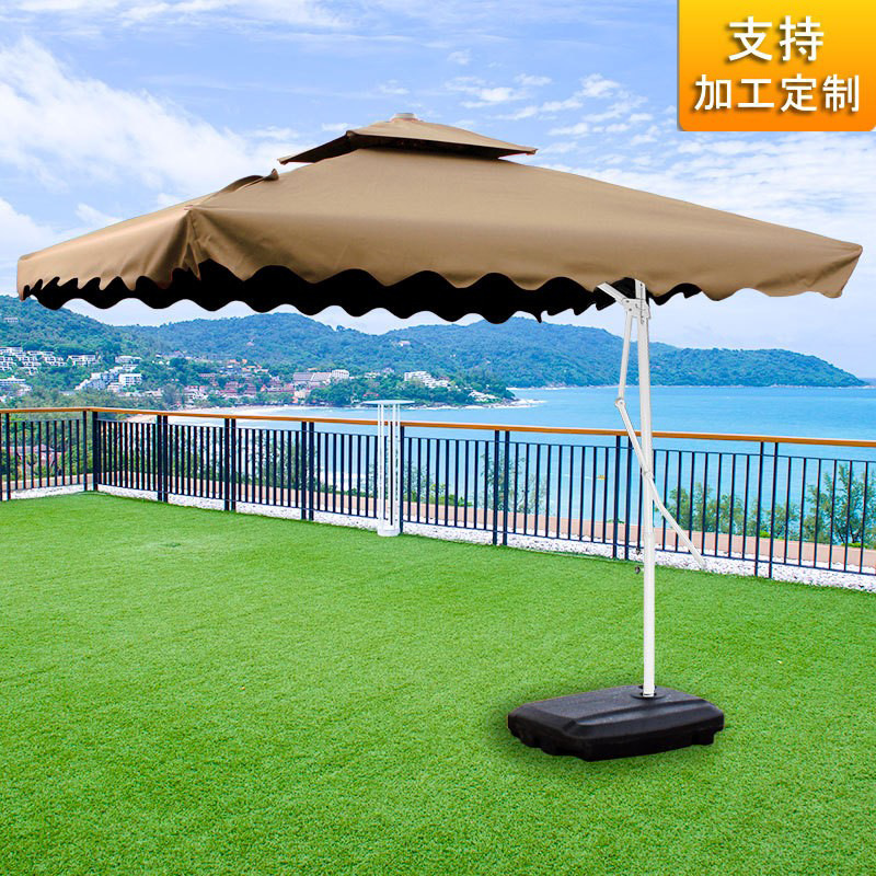 户外伞遮阳伞香蕉伞防雨防晒大太阳伞3米广告摆摊室外桌椅庭院伞