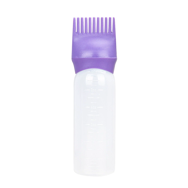 Hairdressing Applicator Bottle with Comb Tip, Multi-Color Options, Compact Salon Tool
