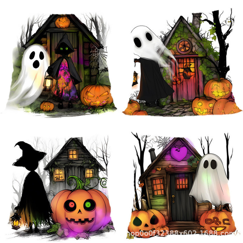 ZS クロスボーダー枕カバー temu 人気のハロウィンリネンぬいぐるみ正方形枕快適な枕 Amazon 卸売ウエスト|undefined