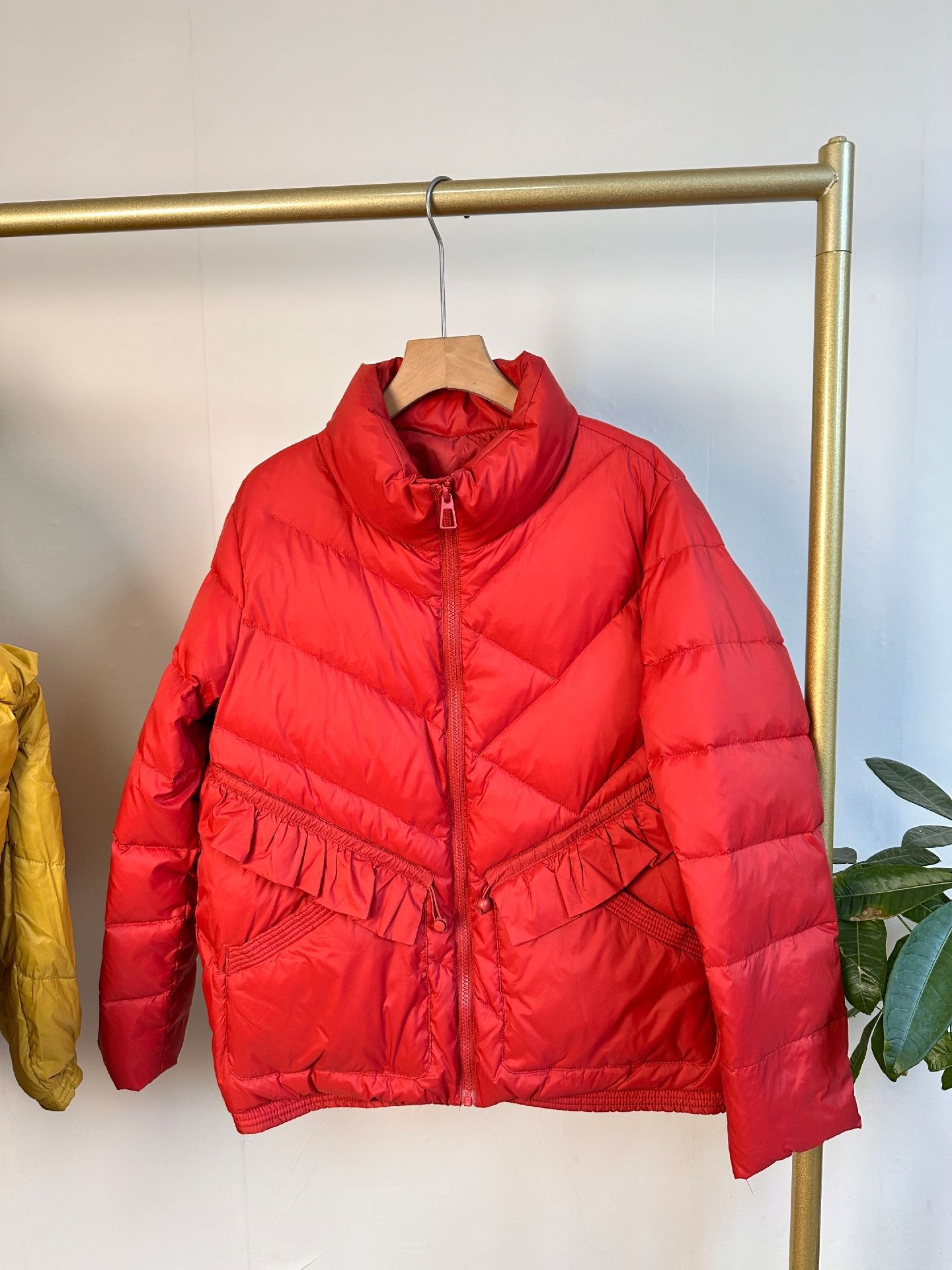 Transfronterizo TikTok coreano chaqueta de encaje para mujeres nuevo corto temperamento suelto blanco chaqueta de pan de cuello vertical