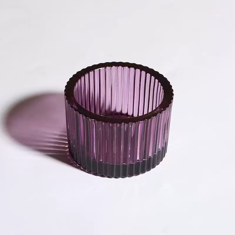 Vasos de vidrio transparente para velas al por mayor, populares portavelas, vasos de vidrio para velas de gran venta, vasos de vidrio vacíos, vasos de vidrio para aromaterapia