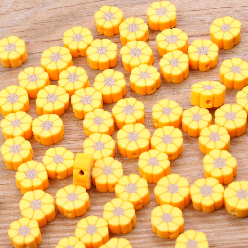 27 color mezclado suave cerámica Punch pieza animal fruta amor perlas DIY niños collar pulsera