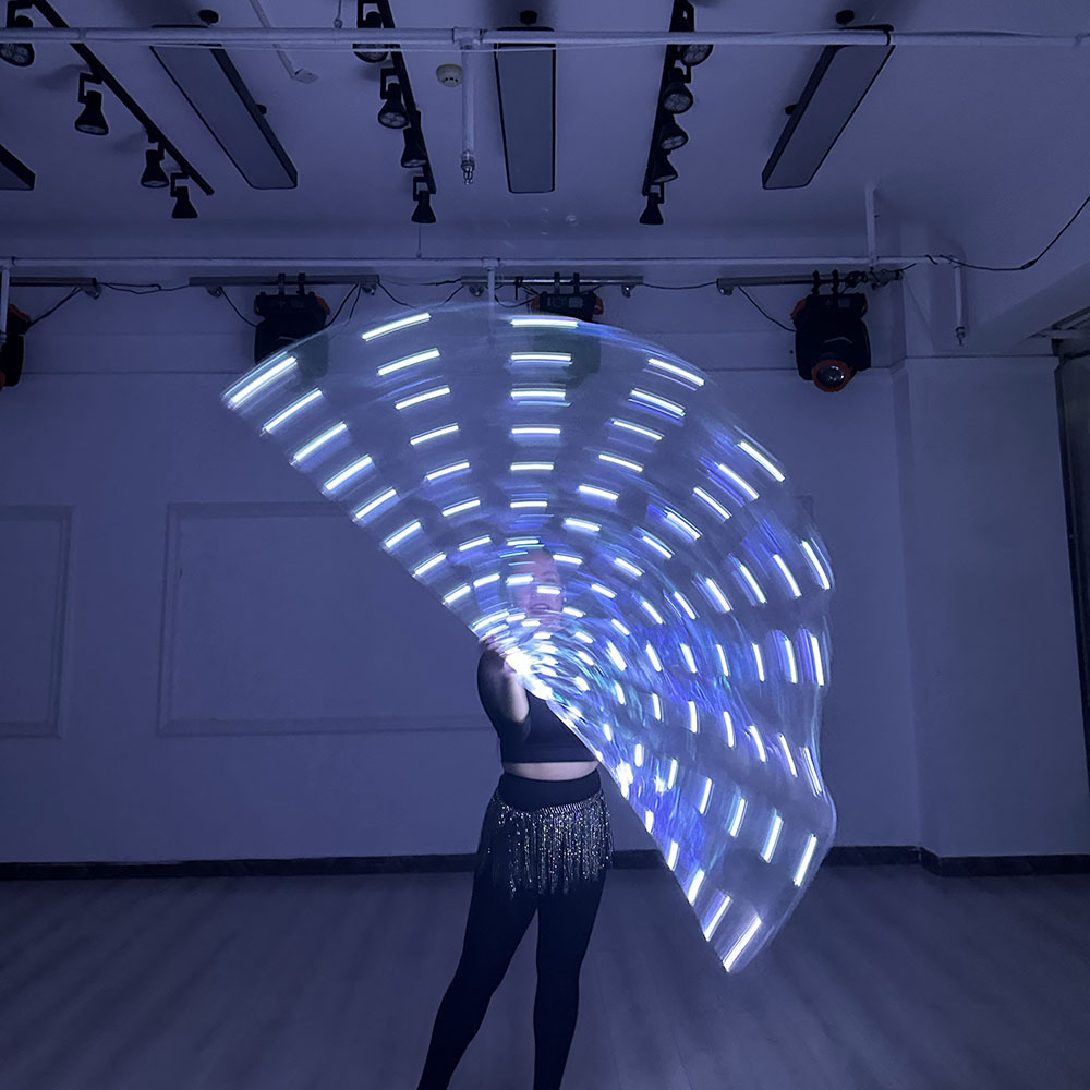 Worship Flag, Praise Flag, White Glowing Butterfly Wings with Lights, Dance Props, Bar Stage Performance Wholesale Manufacturer