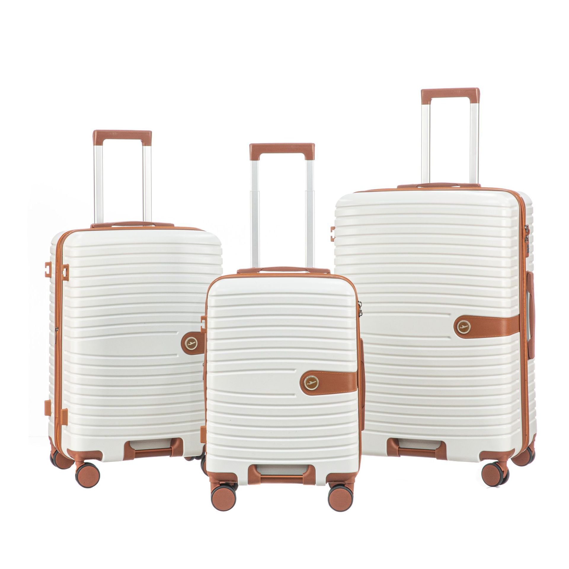 Maleta de tres piezas de bloqueo de contraseña antirrobo de una pieza de maleta con carrito de arranque, maleta con carrito de rueda universal silenciosa, viaje de ocio