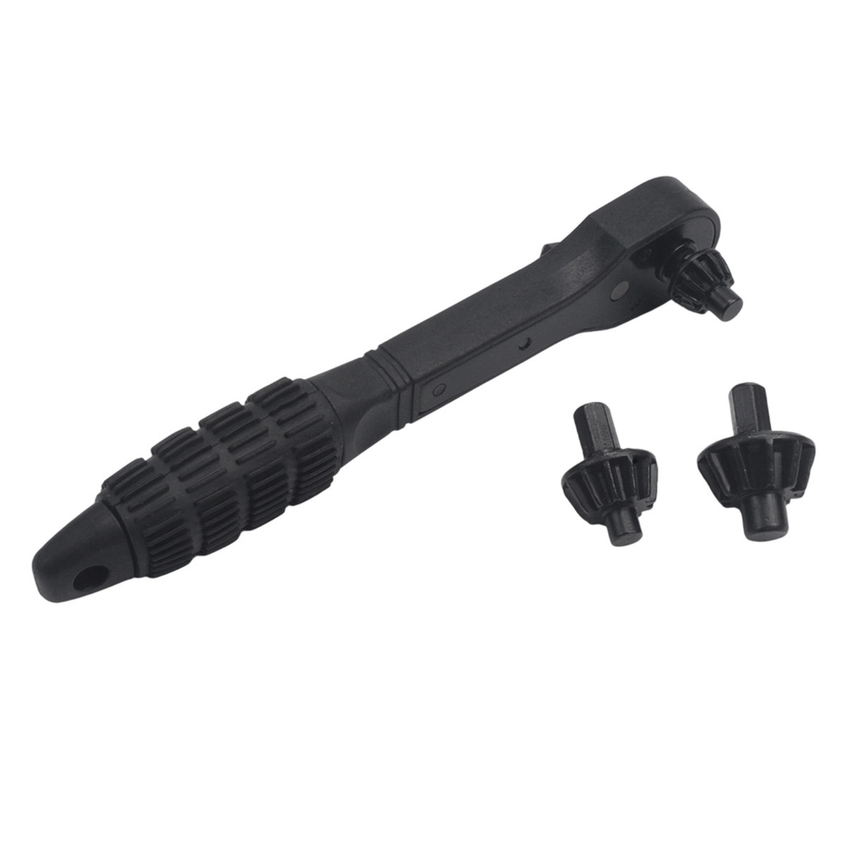 省力二合一钻夹头钥匙扳手 黑色棘轮两用扳手 12.7mm 17.5mm 钥匙