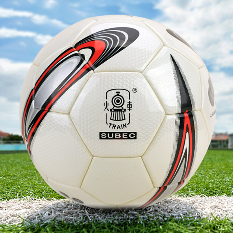 Футбольный мяч Локомотив №4 кожаный (белый)