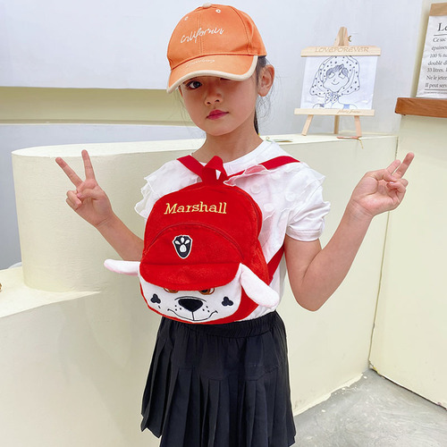 Trendy baby casual plush bag 1-4 years old coin purse lightweight cartoon backpack casual backpack