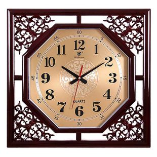 Chinese Living Room Wall Clock Large Size Retro Wall Clock Quartz Clock Silent Home Decoration Wall Hanging Watch