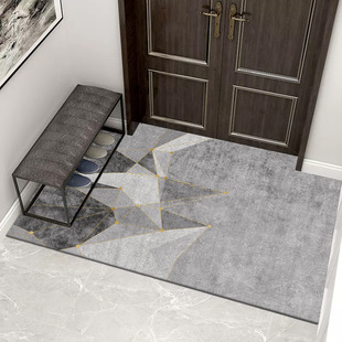 Light Luxury Crystal Velvet Carpet Entrance Door Mat Entrance Non-slip Dirty Resistant Foot Mat Entrance Water Absorbent Foot Rubbing Entrance Mat