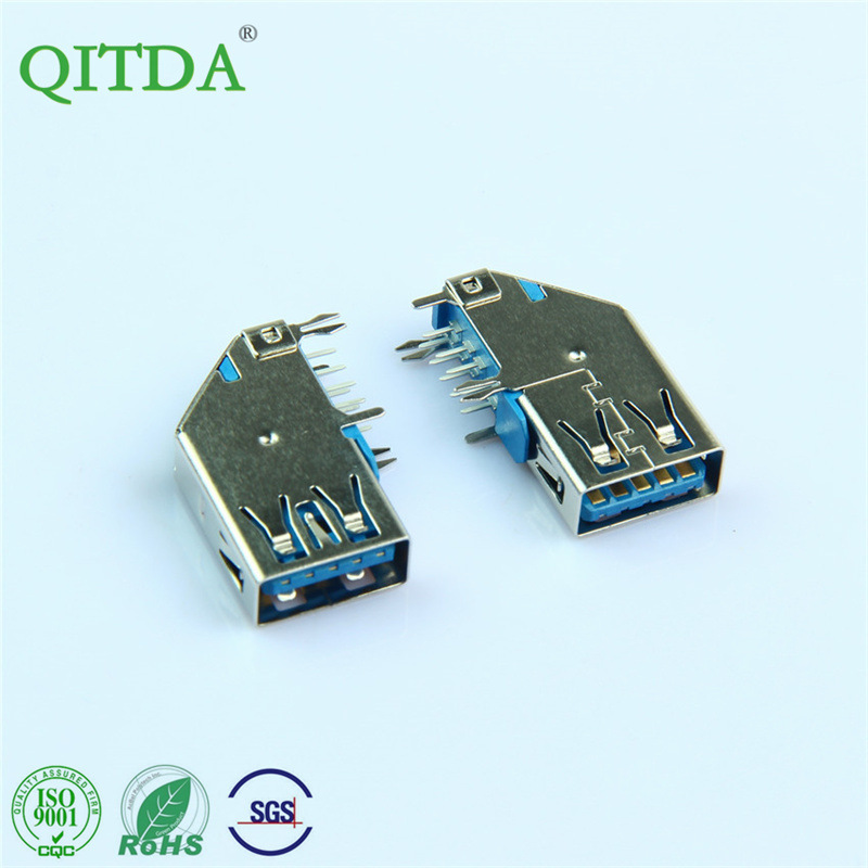 Usb3.0 Connector Type A-Type Socket Side Plug Female Seat Side Vertical Interface Female Seat High Speed